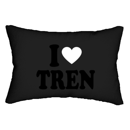 I Heart Tren Lumbar Pillows