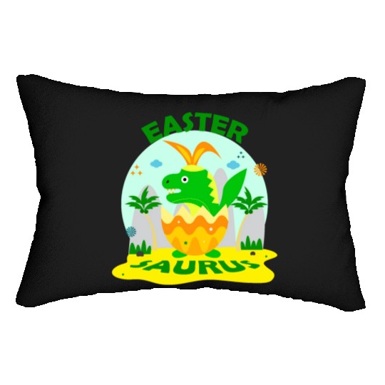 Easter Saurus Lumbar Pillows