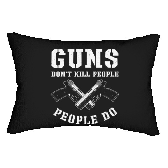 Guns Pistol Lover Gun Owner Shooting Lumbar Pillows