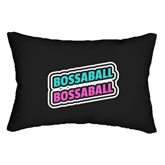 Bossaball Sports Typography Lumbar Pillows