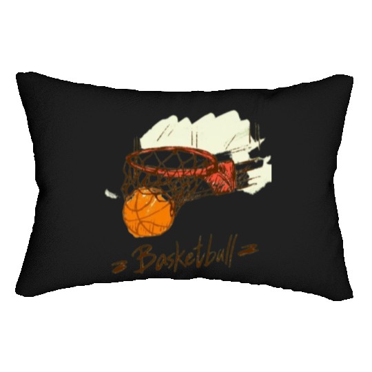 basketball shoes. College basketball rankings Lumbar Pillows