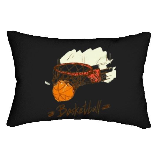 basketball shoes. College basketball rankings Lumbar Pillows