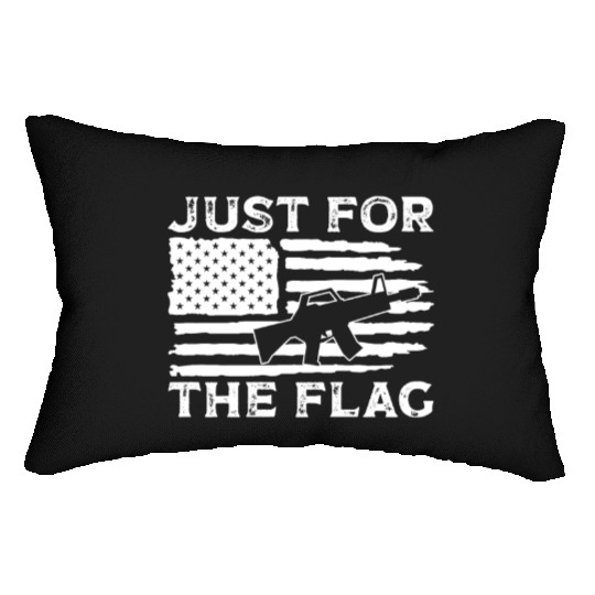 Soldier just for flag military army veteran Lumbar Pillows