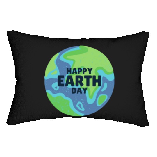 Happy Earth Day Lumbar Pillows