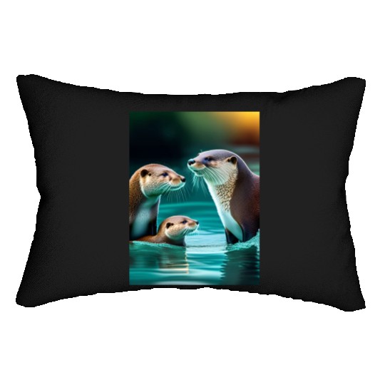 "Ducks in the Pond" Lumbar Pillows