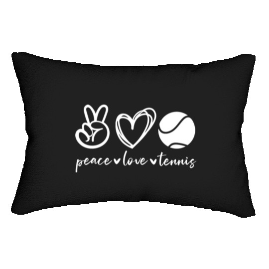 Peace Love Tennis Lumbar Pillows