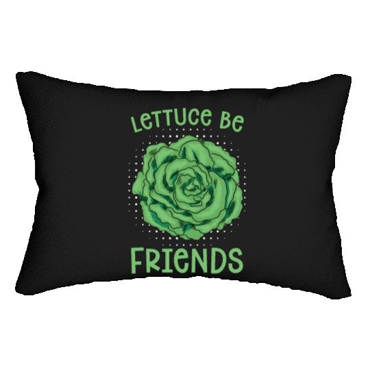 Vegan Chef Lettuce Be Friends Veganism Vegan Chefs Lumbar Pillows