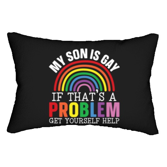 Gay Rights Rainbow Pride Month LGBTQ Gay Pride Lumbar Pillows