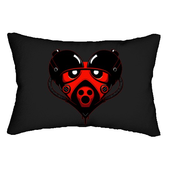 Robot Heart Lumbar Pillows