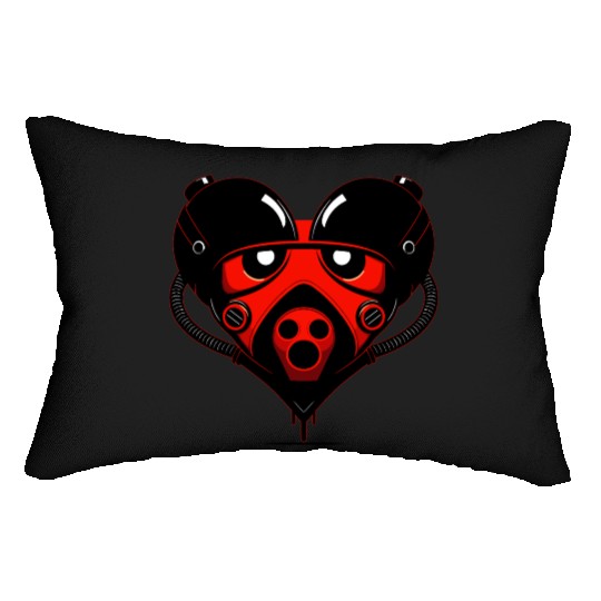 Robot Heart Lumbar Pillows