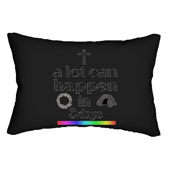 a lot can happen in 3 days Lumbar Pillows