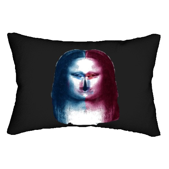 Monalisa Concept Leonardo Da Vinci Lumbar Pillows