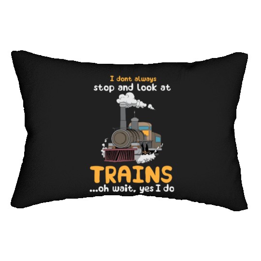 Trains Railroad Train Lover Lumbar Pillows