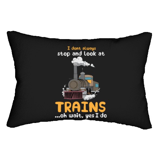 Trains Railroad Train Lover Lumbar Pillows