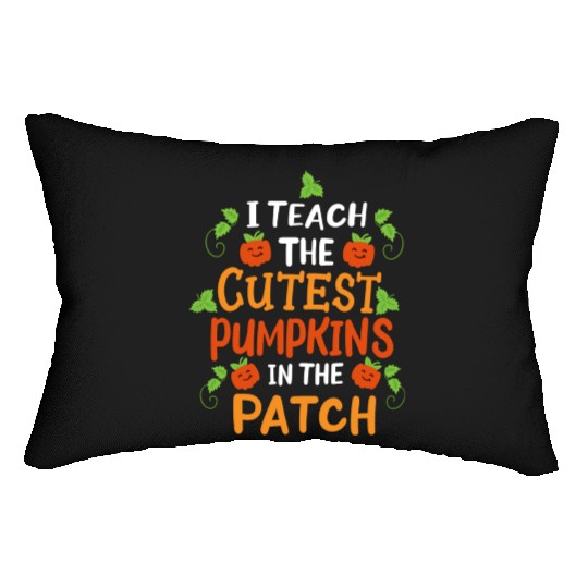 Teacher Halloween Pumpkin Halloween Costume Lumbar Pillows