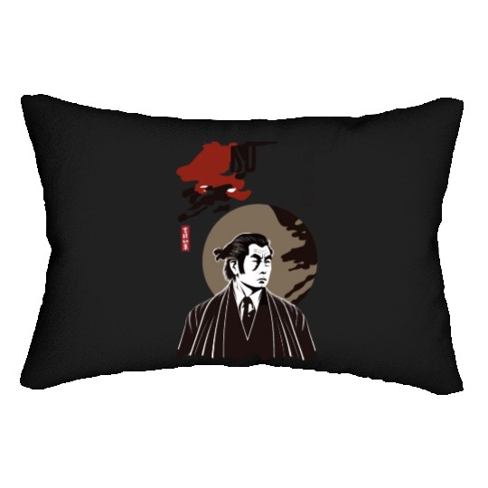 Japan Retro Yakuza Character Lumbar Pillows
