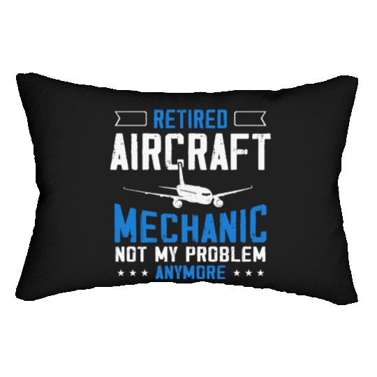 Aircraft Mechanic, airplane mechanic Lumbar Pillows