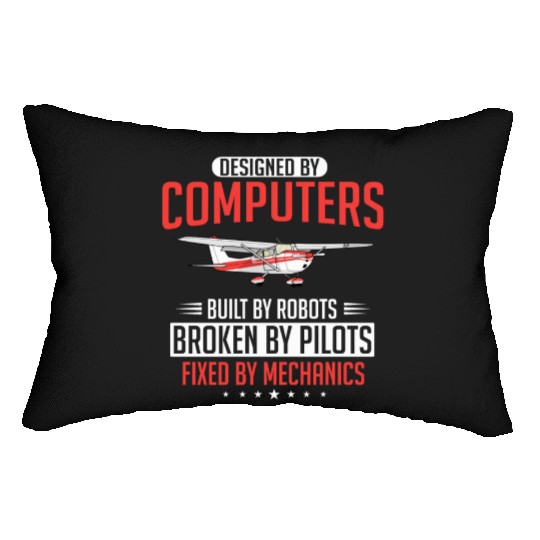 Aircraft Mechanic, airplane mechanic Lumbar Pillows