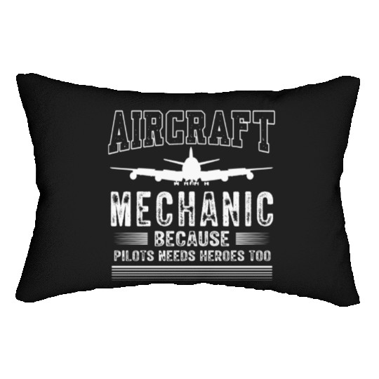 Aircraft Mechanic, airplane mechanic Lumbar Pillows