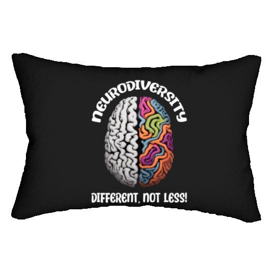 "Different, Not Less" Neurodiversity Lumbar Pillows