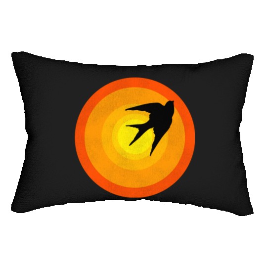 Caged Bird Sunrise gift Lumbar Pillows