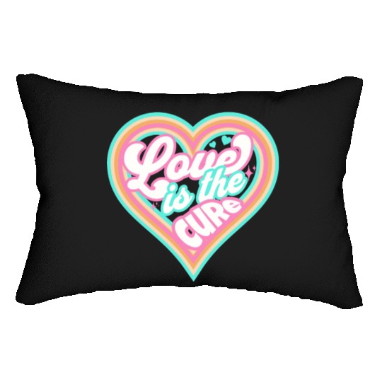 LOVE IS THE CURE (pink) Lumbar Pillows