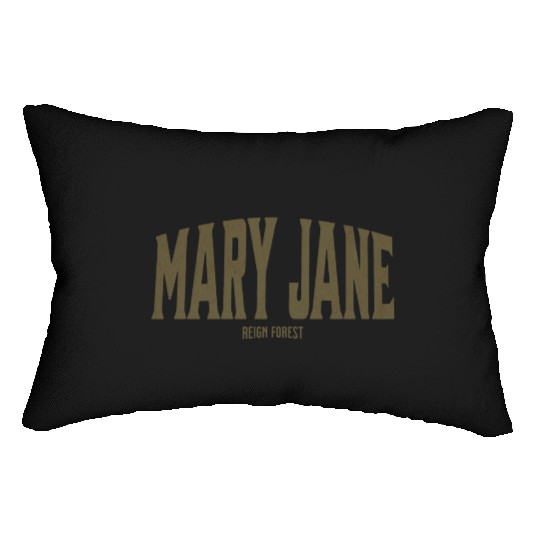 Mary Jane Marijuana Funny Graphic Lumbar Pillows Lumbar Pillows