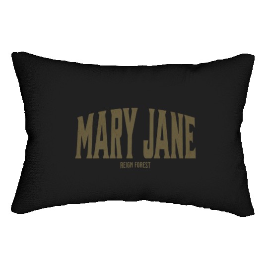 Mary Jane Marijuana Funny Graphic Lumbar Pillows Lumbar Pillows