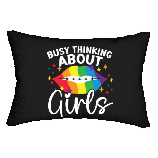 Gay Rights Rainbow Pride Month LGBTQ Pride Parade Lumbar Pillows