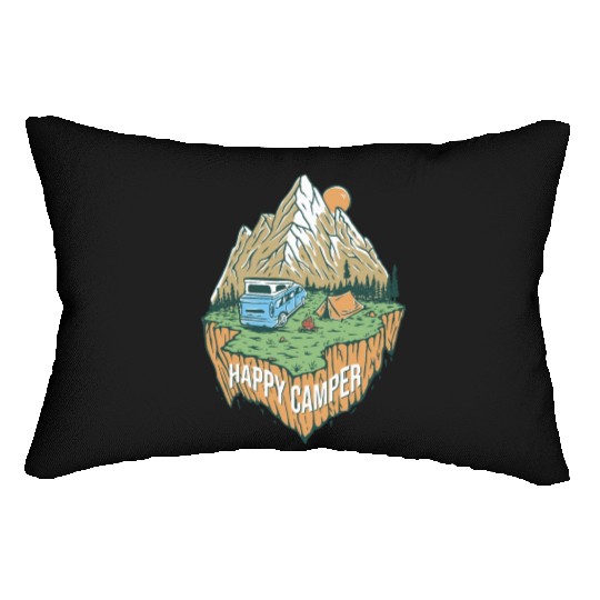 Happy Camper Explore The Nature Lumbar Pillows