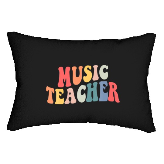 Groovy Music Teacher Team Back To School Lumbar Pillows