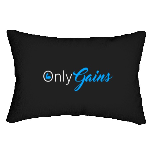 Only Gains fitness gym workout exercise sports Lumbar Pillows