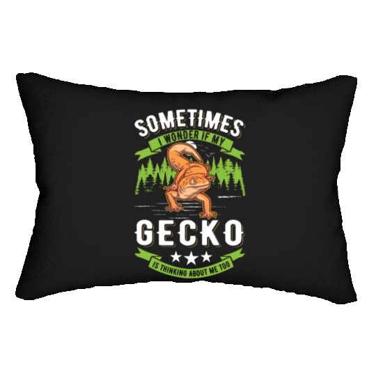 Gecko Gift Leopard Lumbar Pillows