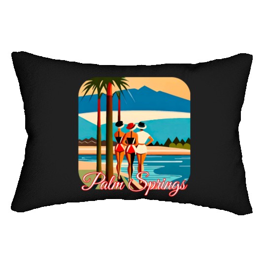 Palm Springs Swim Club Lumbar Pillows