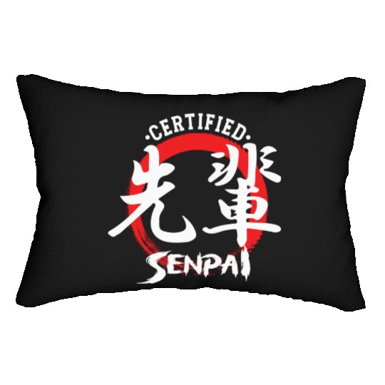 Certified Senpai Japanese Manga Anime Lover Otaku Lumbar Pillows