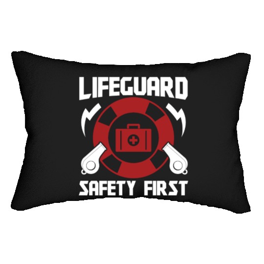 Lifeguard safety first pool guard sea rescuer Lumbar Pillows