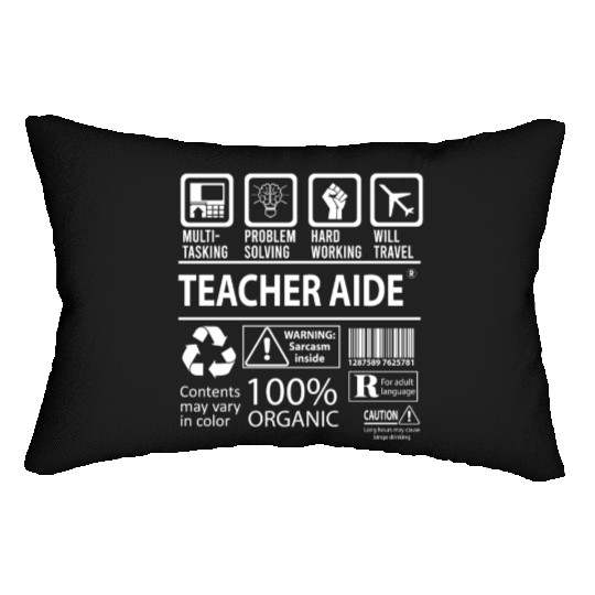 Teacher Aide Lumbar Pillows - Multitasking Job Gift Item