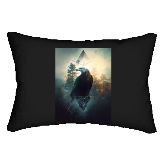Eagle Forest Geometric Graphic Lumbar Pillows