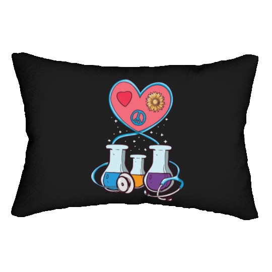 Medical Laboratory Science Heart Cartoon Lumbar Pillows