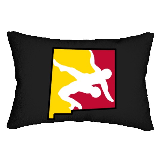 New Mexico Wrestling Lumbar Pillows