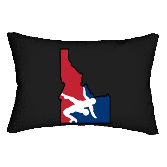 Idaho Wrestling (USA Colors) Lumbar Pillows