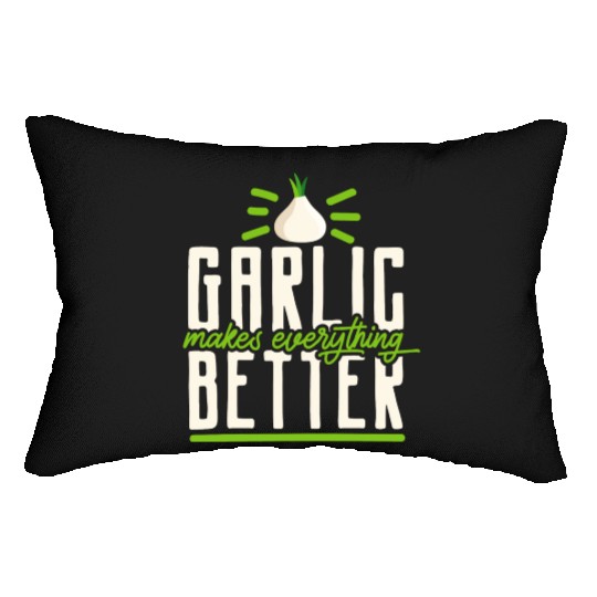 Garlic Garlic Cloves Garlic Lover Cooking Lumbar Pillows