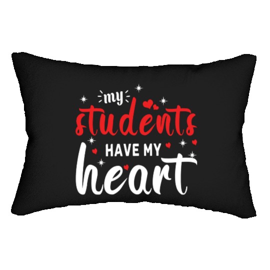 Students Have Heart Teacher Valentines Day Lumbar Pillows