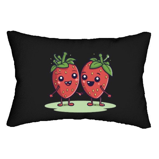 Strawberry Friends Lumbar Pillows