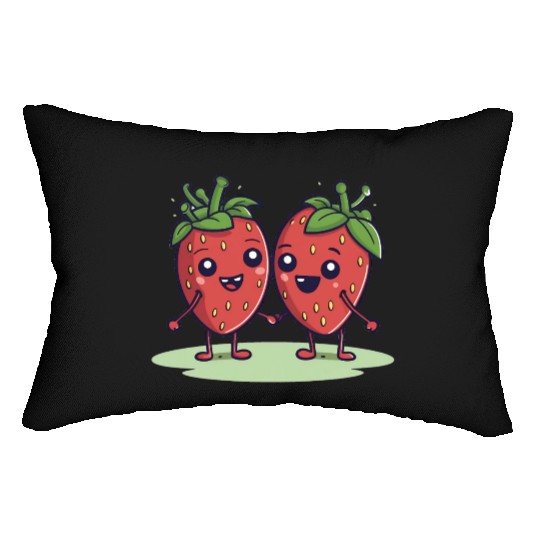Strawberry Friends Lumbar Pillows