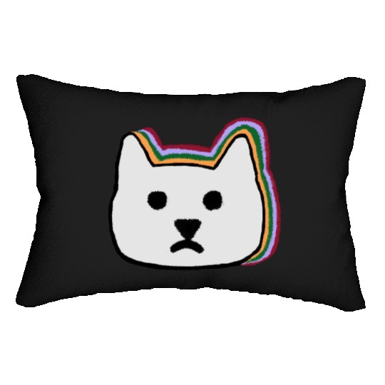 cat face Lumbar Pillows