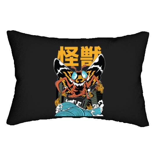 Kaiju Moth Lumbar Pillows