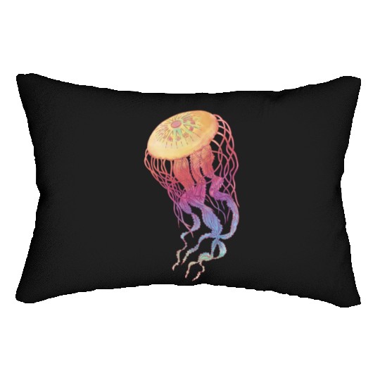 Colorful Jellyfish Lumbar Pillows