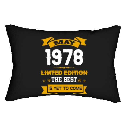 May 1978 Birthday Surprise Lumbar Pillows