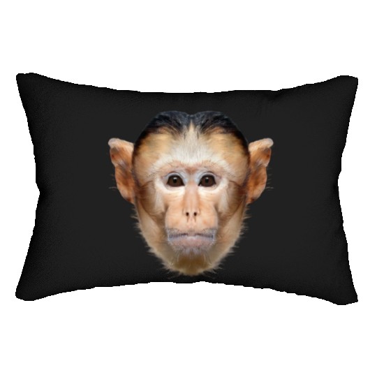 Capuchin Monkey Face Lumbar Pillows